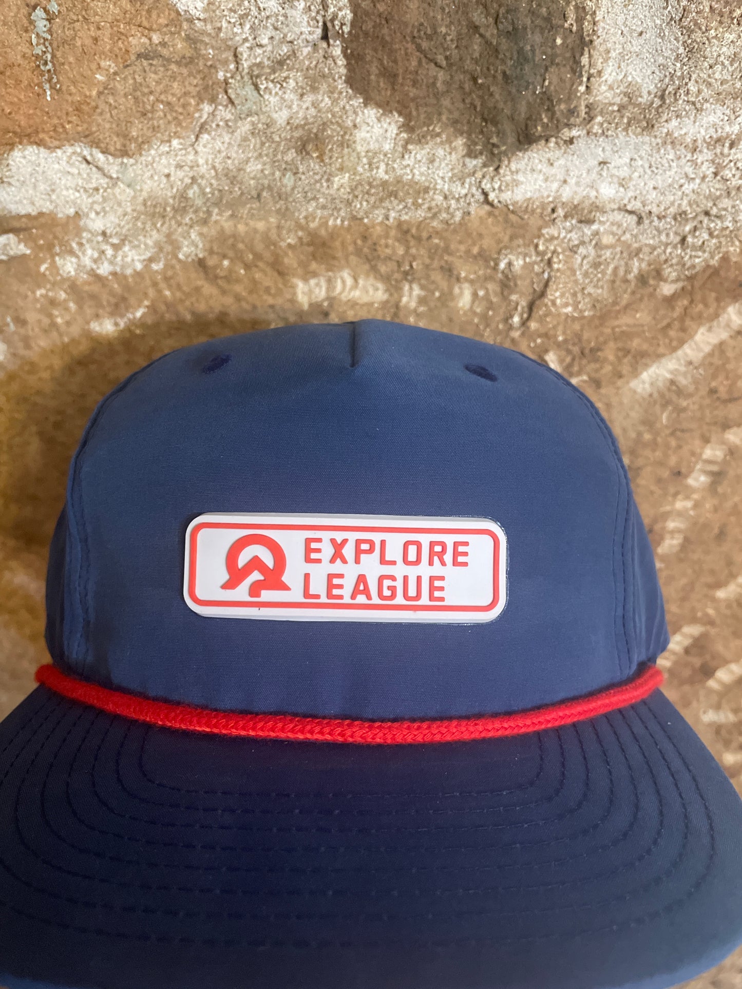 Explore League | Blue Red Cap 256 | Red PVC Patch