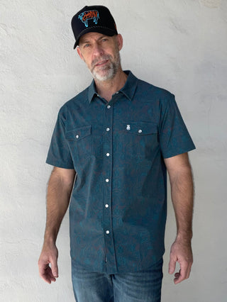 Raised by Coyotes Cowboy Threads Pearl Snap