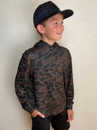 Burlebo | YOUTH | Performance Hoodie | Bendita Camo