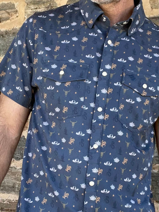 Burlebo | Performance Western Shirt | Desert Night