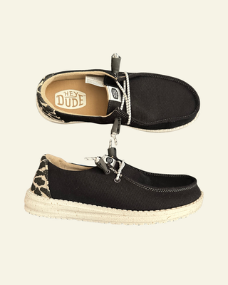 HEYDUDE | Women | Wendy Leopard Black Leopard