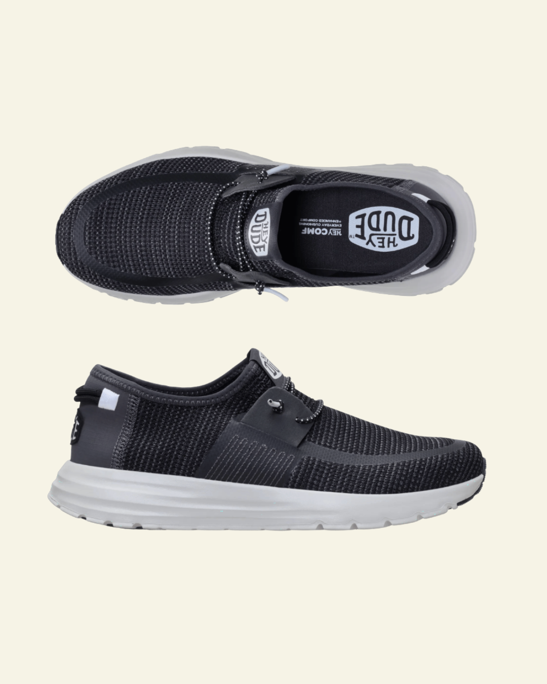 HEYDUDE | Men | Sirocco Stretch Sox Black-Multi