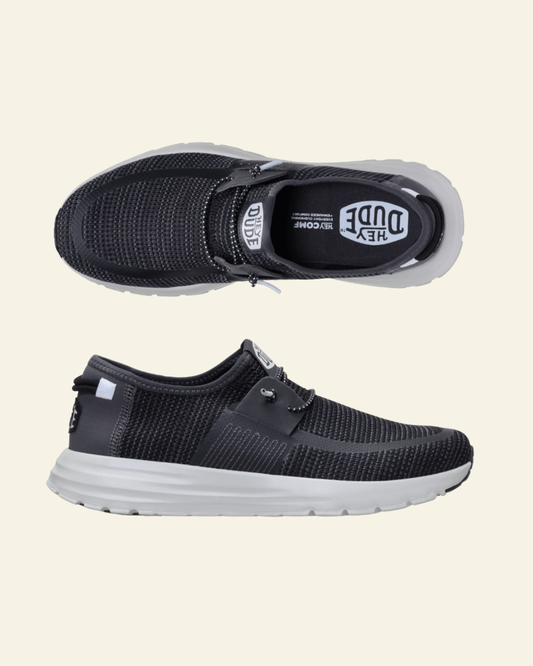 HEYDUDE | Men | Sirocco Stretch Sox Black-Multi