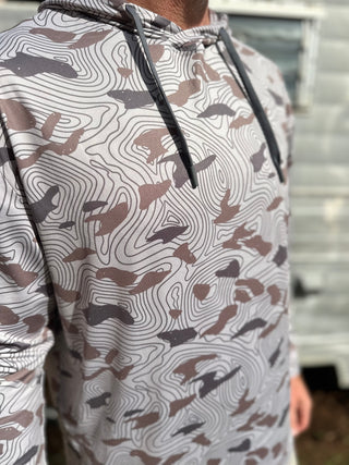 Burlebo | Performance Hoodie | Topo Desert Camo