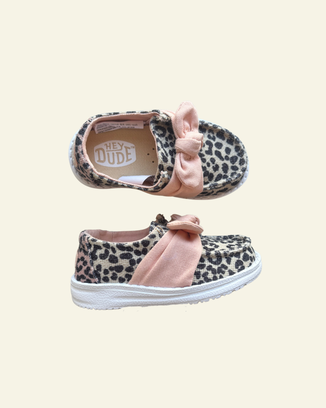 HEYDUDE | Toddler | Wendy Bow Leopard Print