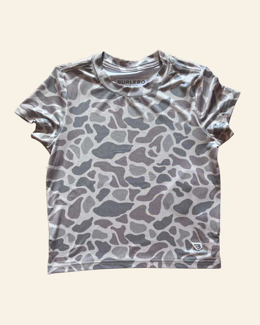 Burlebo | YOUTH Go To Tee | Classic Deer Camo