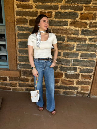 Butter Soft Tee | White Pearl