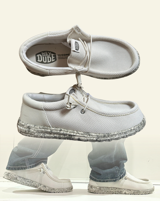 HEYDUDE | Men | Wally Funk Mesh Field Camo | Silver Birch - Tea Leaf