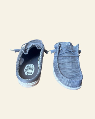 Hey Dude | Men | Wally Slip Stretch Sox | Granite Grey
