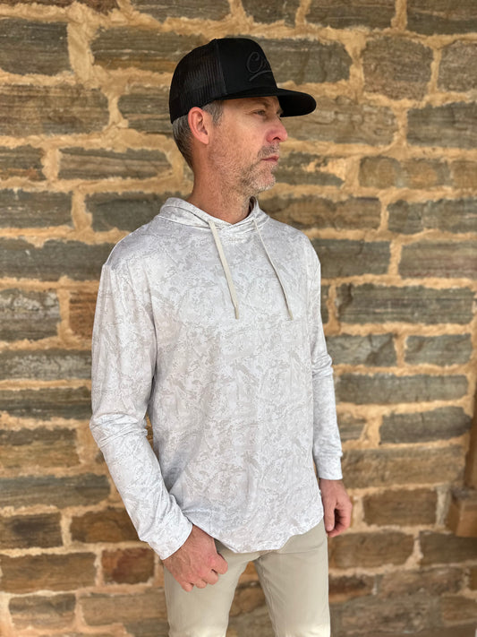 Burlebo | Performance Hoodie | Digi Camo - Ivory