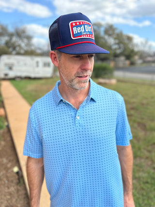 Burlebo | Performance Polo | Texas Light Blue
