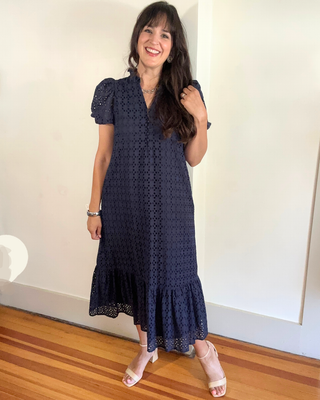 Bellissima Midi Dress | Navy