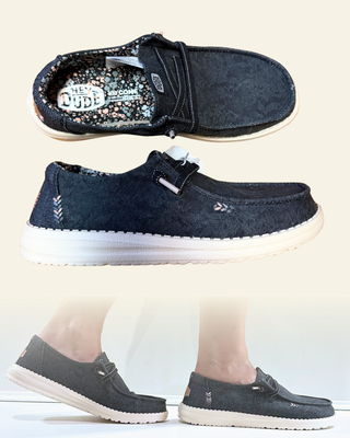 HEYDUDE Women Wendy Floral Boho Black