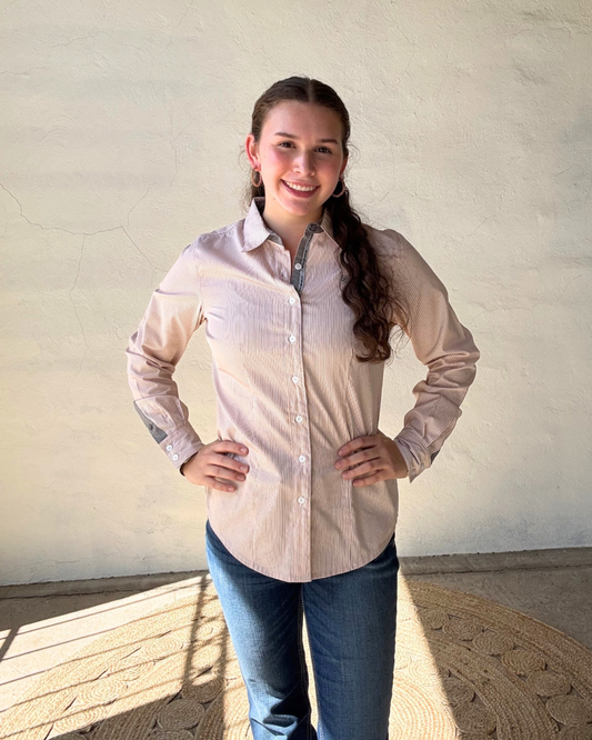 Cinch | Women's Long Sleeve Print | Orange