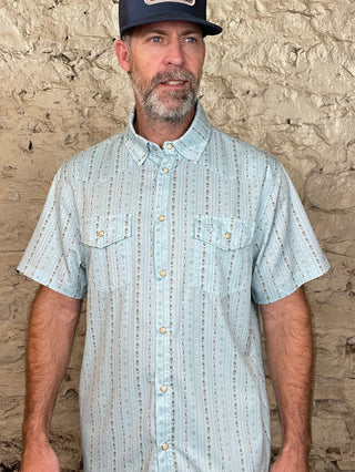 Burlebo | Performance Western Shirt | Ranch Blue Jean