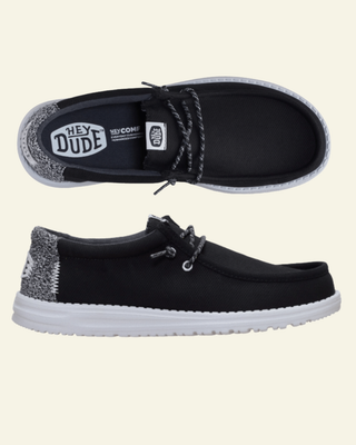 HEYDUDE | Men | Wally Heathered Knit | Black + Multi