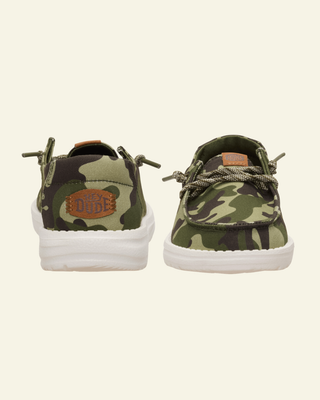 HEYDUDE Women Wendy Essential Camo Olive Camo + Multi