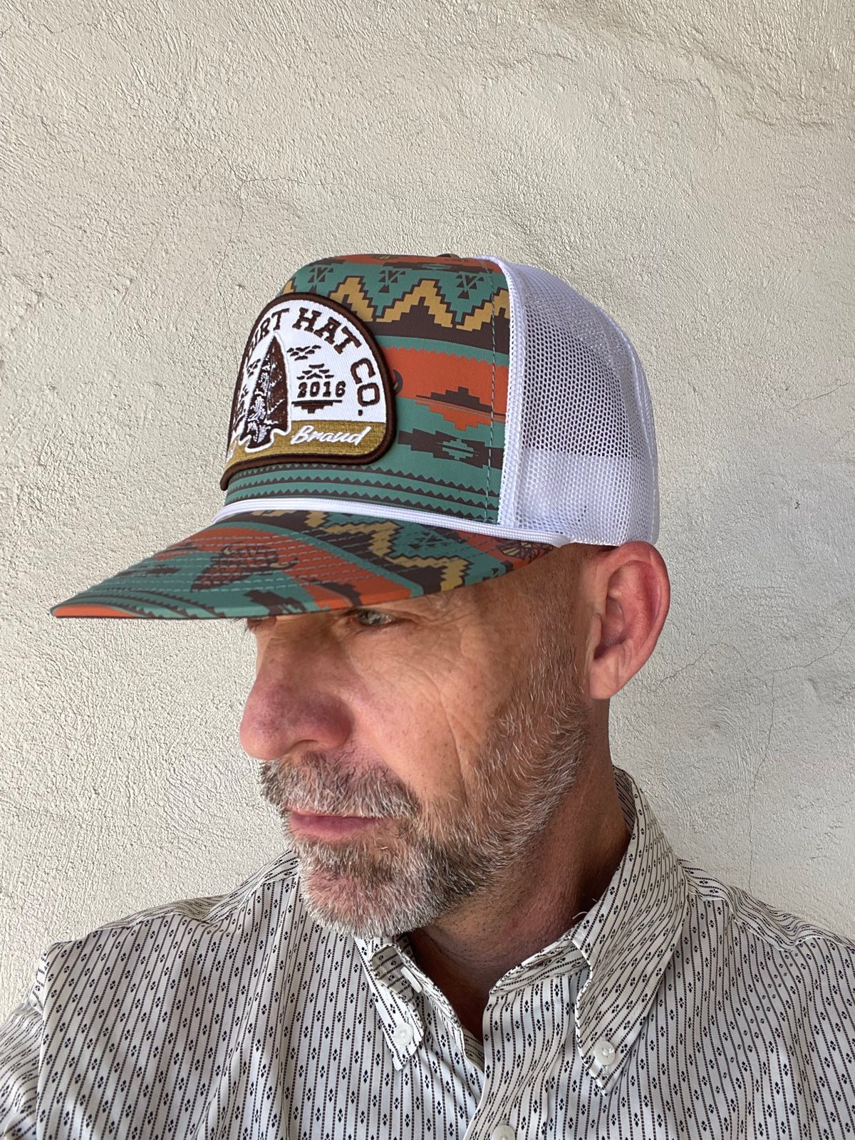 Red Dirt Hat | Lost & Found Cap | Aztec + White