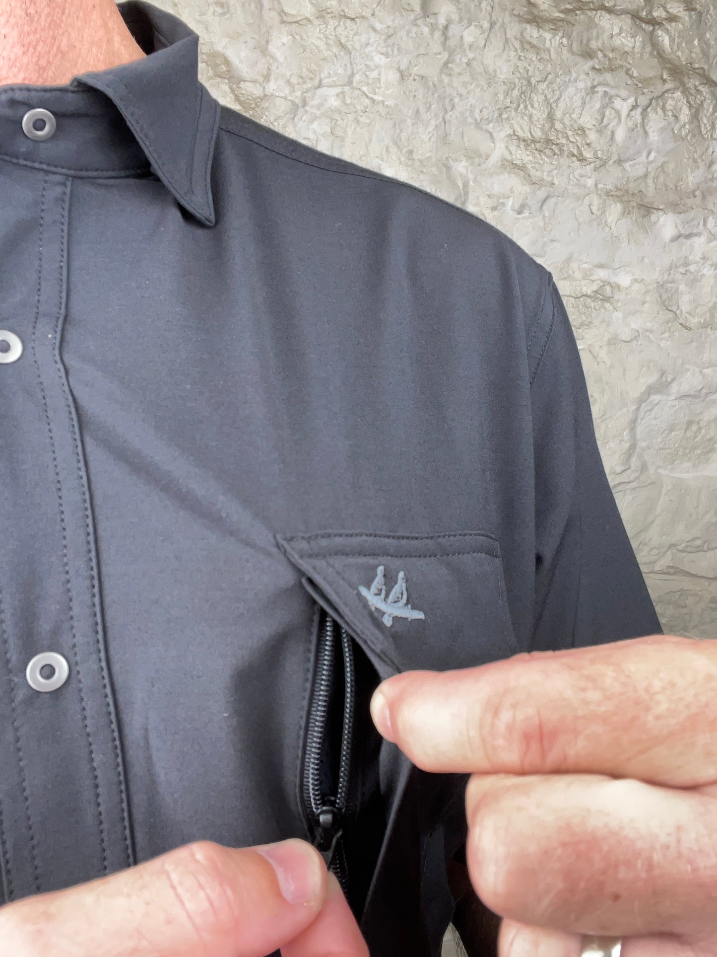 Two Dove Outdoors | The Rio Short Sleeve | Permian -  Black