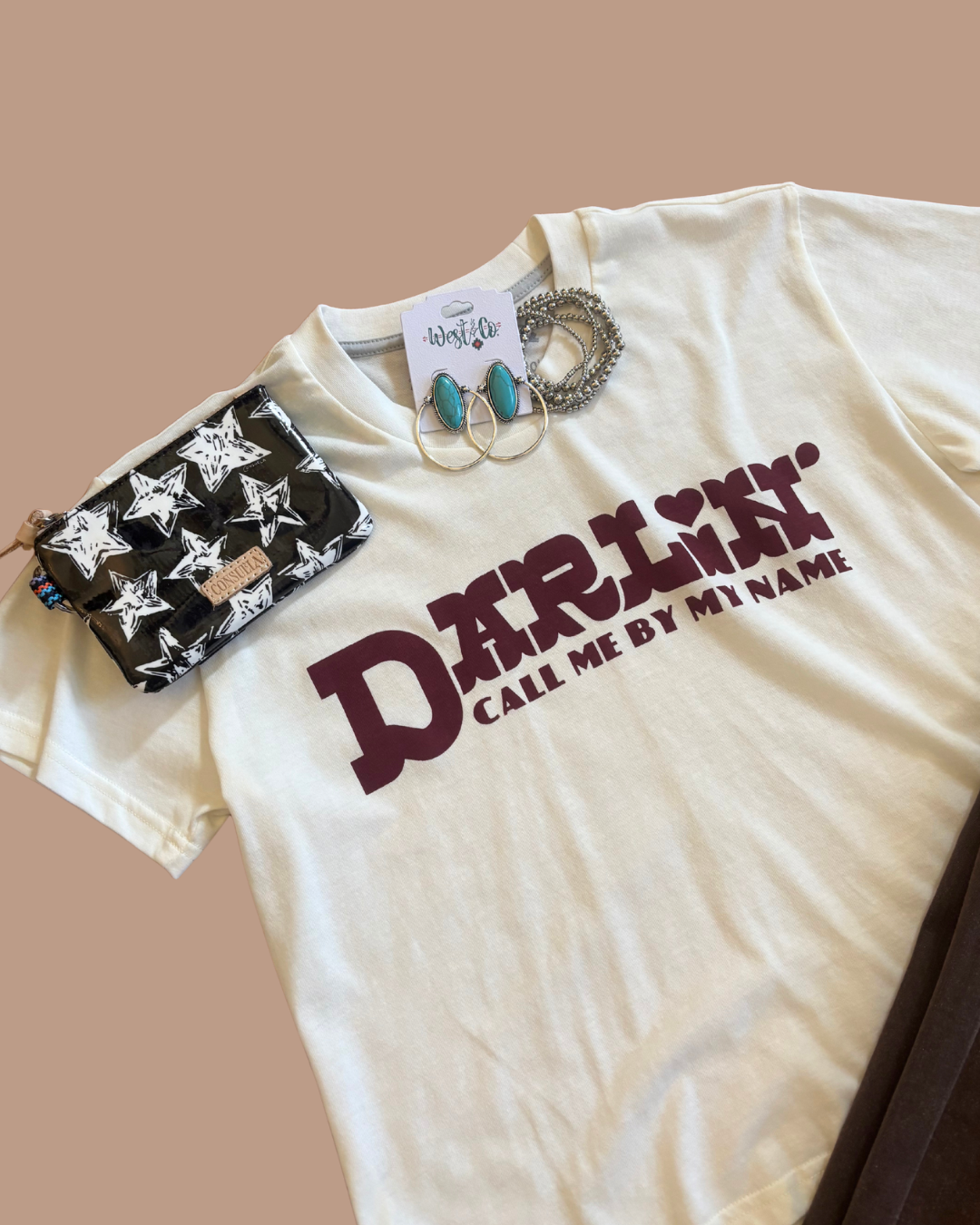 Sendero | Darlin' Women's Crop Tee | Vintage Whit