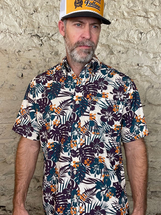 Cinch Classic Fit Short Sleeve ArenaFlex Tropical Print