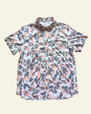 Burlebo | Performance Button Up | Vintage Camo