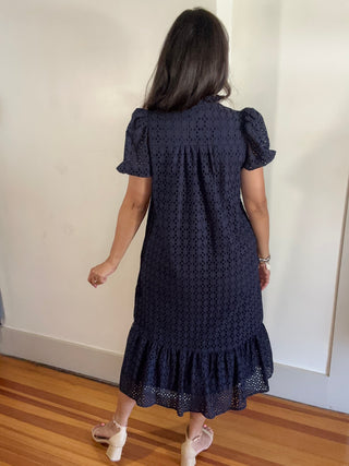Bellissima Midi Dress | Navy