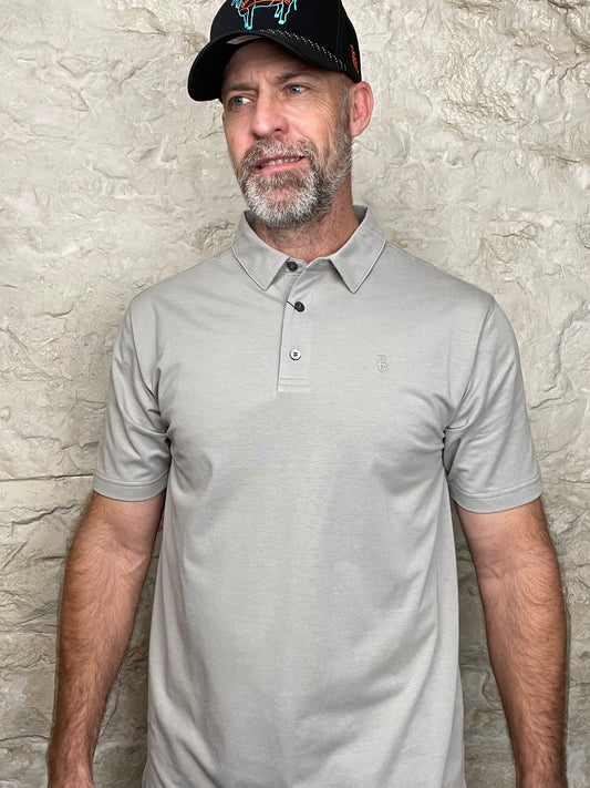 Raised by Coyotes | Gray Go Everywhere Polo