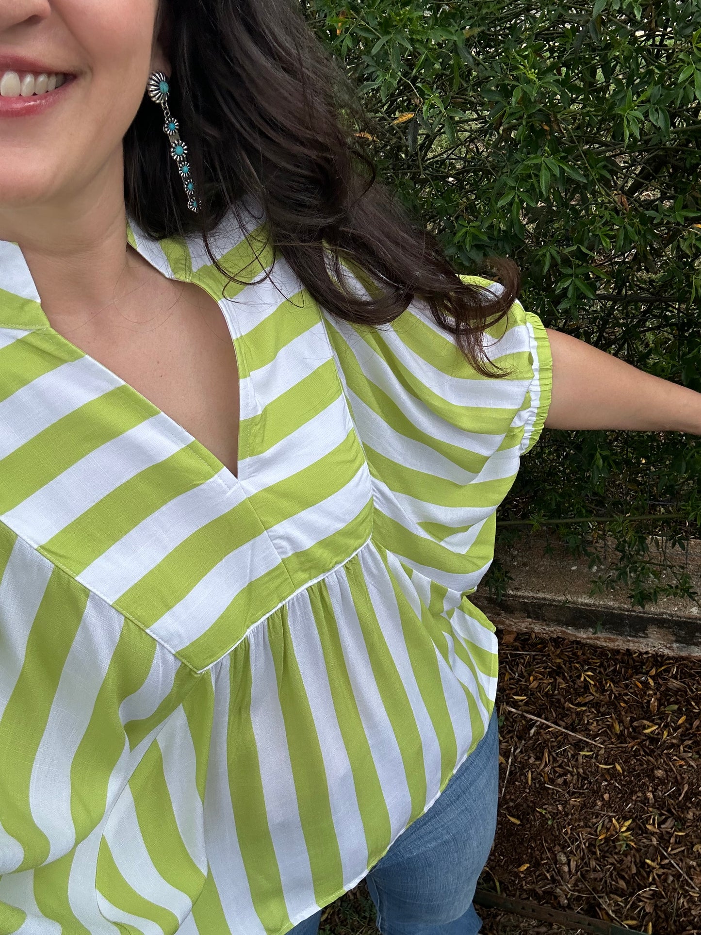 Dock Short Sleeve Top | Lime Green