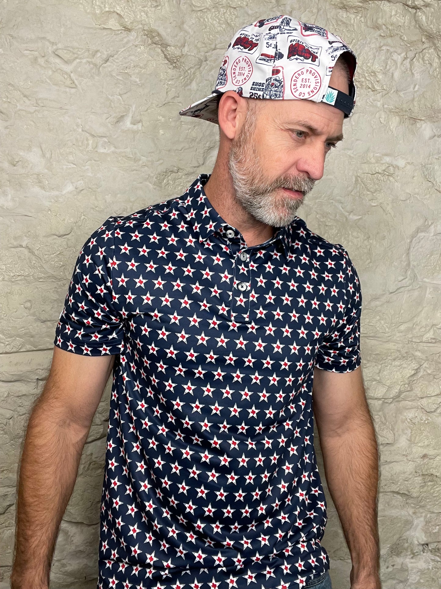 Burlebo | Performance Polo | Texas Vintage Navy