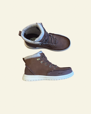 HEYDUDE Men's Bradley Classic Tumbled Cognac