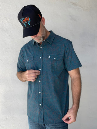 Raised by Coyotes Cowboy Threads Pearl Snap