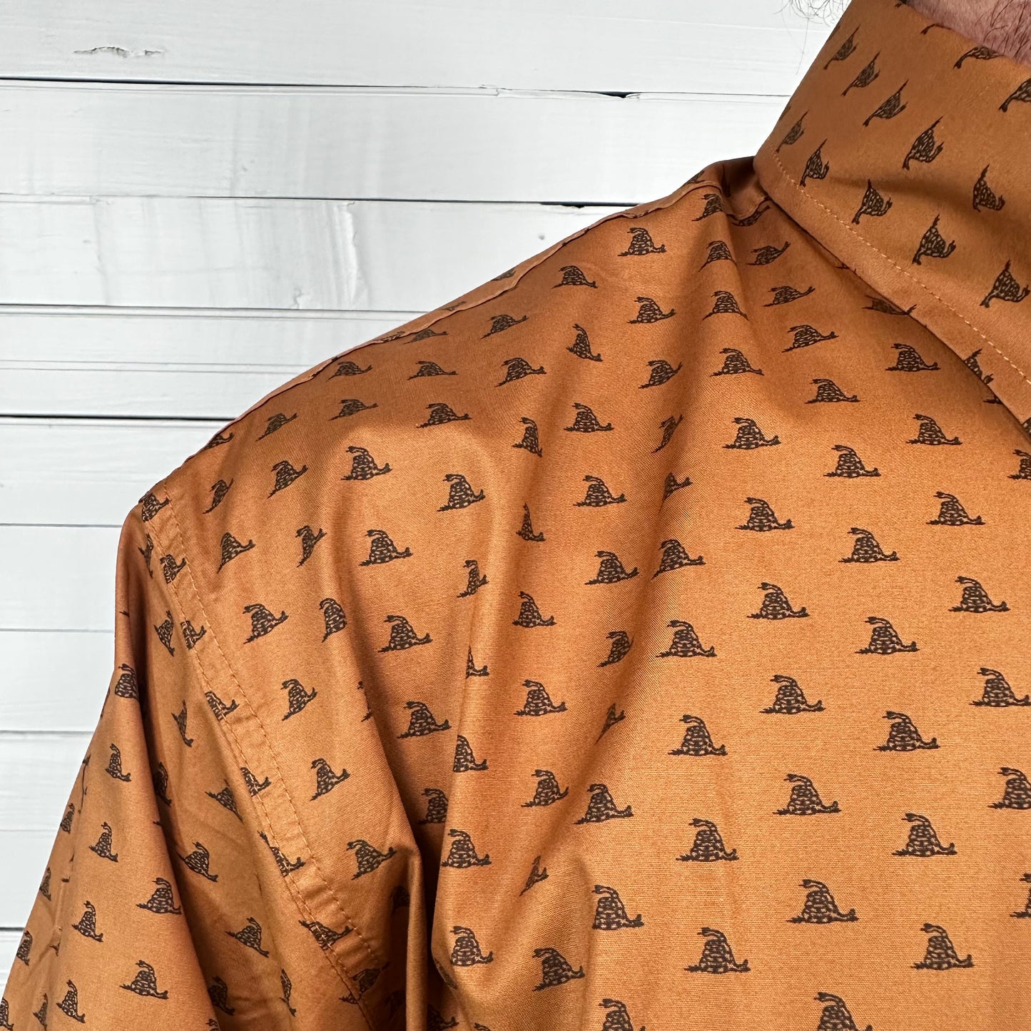 Cinch Mens Solid Long Sleeve Print | Gold