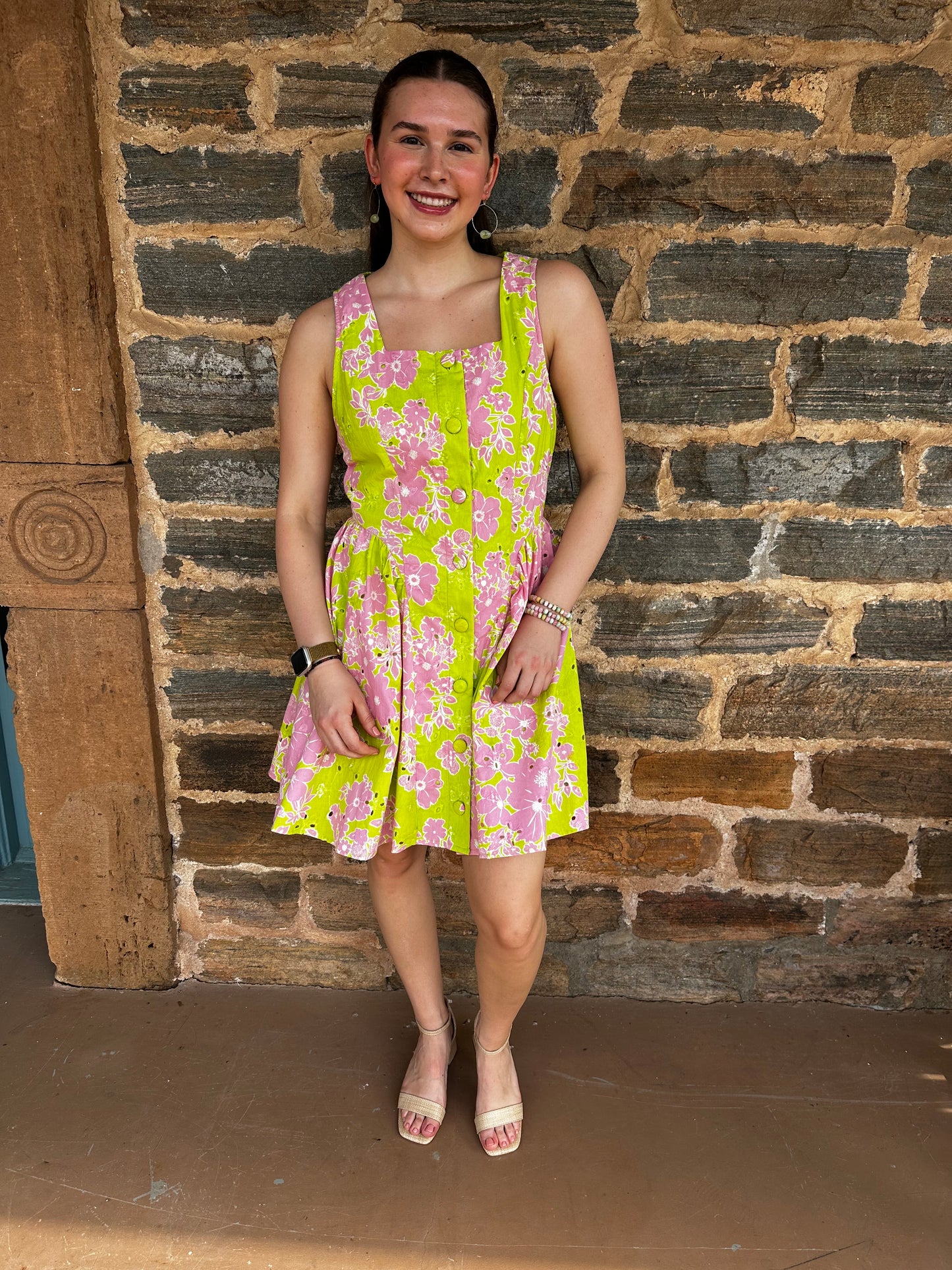 Green Kiss Mini Dress | Apple Green