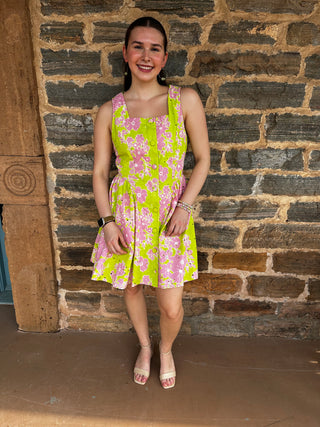 Green Kiss Mini Dress | Apple Green