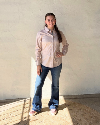 Cinch | Women's Long Sleeve Print | Orange