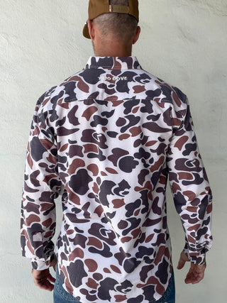 Two Dove Outdoors | La Cima | Ultimate Outdoor Blend Long Sleeve | Boone Vintage Camo