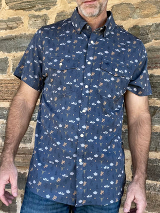 Burlebo | Performance Western Shirt | Desert Night