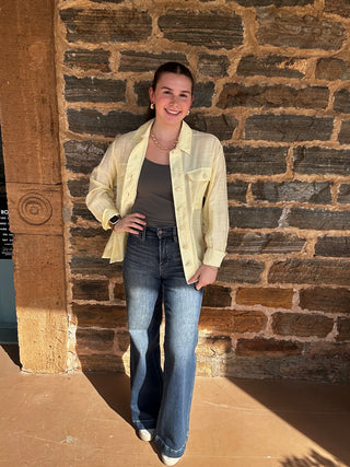 Lola Button Down w/ Collar | Butter Yellow