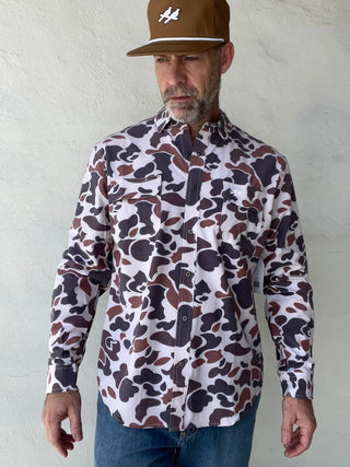 Two Dove Outdoors | La Cima | Ultimate Outdoor Blend Long Sleeve | Boone Vintage Camo