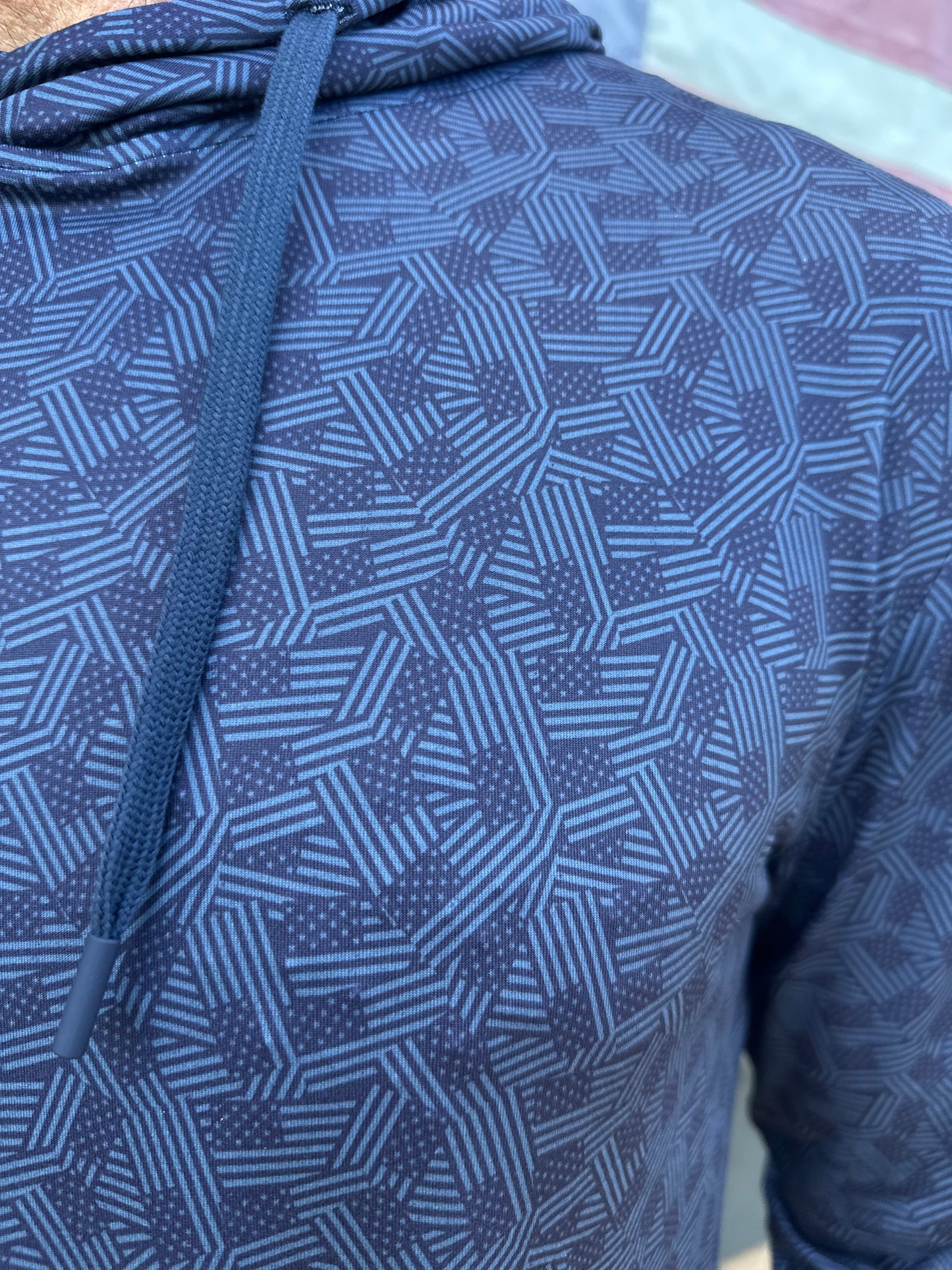 Burlebo | Performance Hoodie | Stars & Stripes - Navy