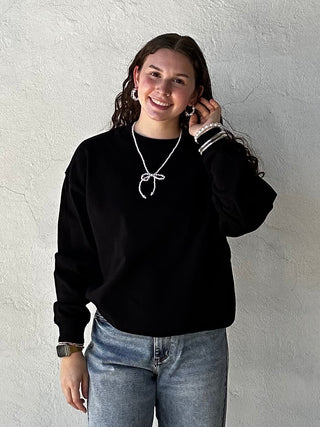 Fleece Crewneck Sweatshirt | Black