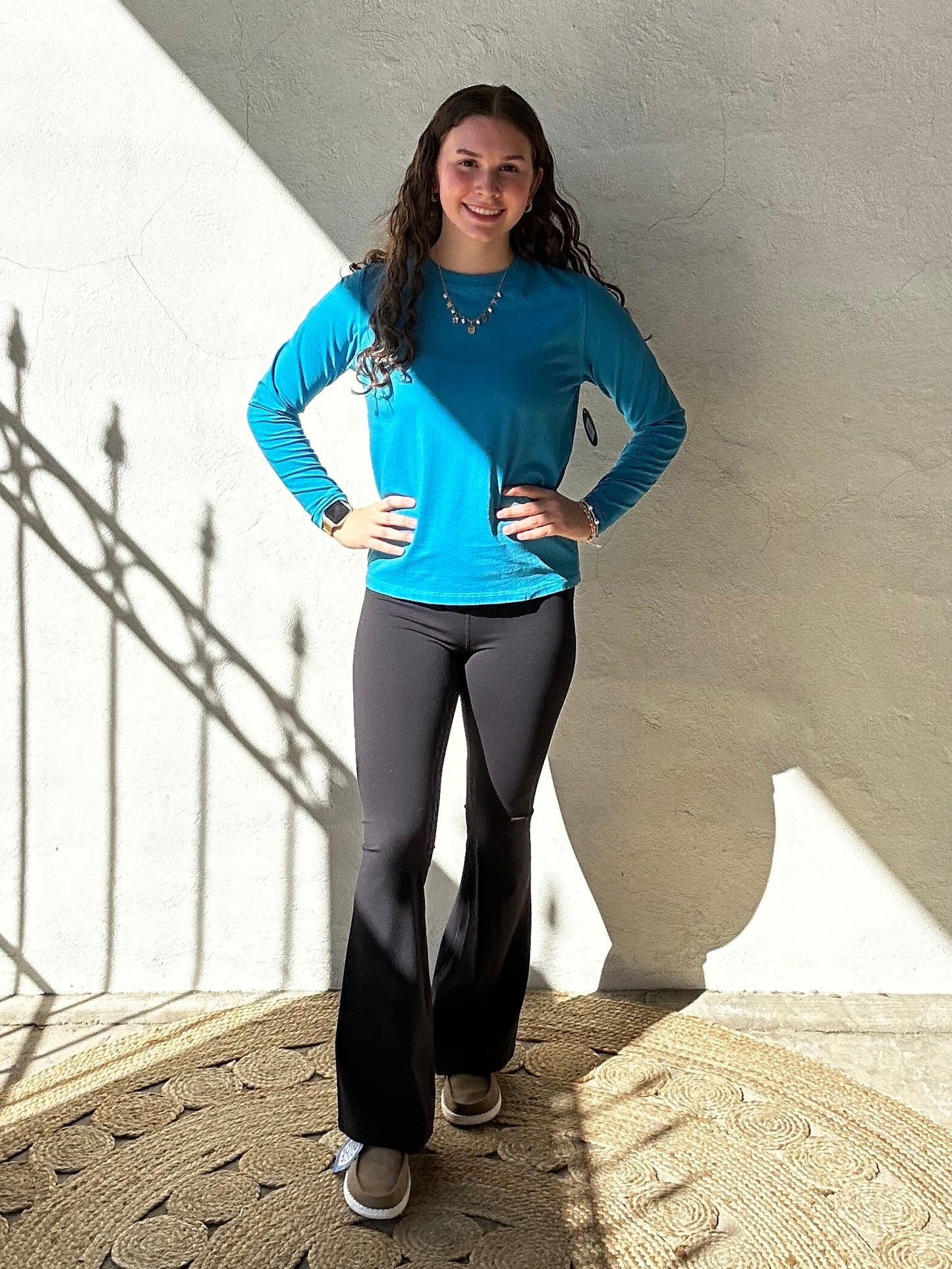 Pima Cotton Long Sleeve Tee | Blue Jay