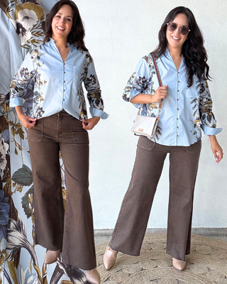 Marissa Top | Chambray + Florals