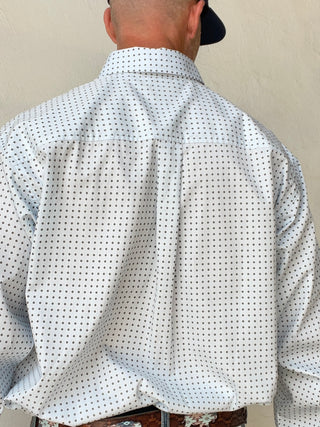Cinch | Classic Fit | Mens Print Long Sleeve | Light Blue