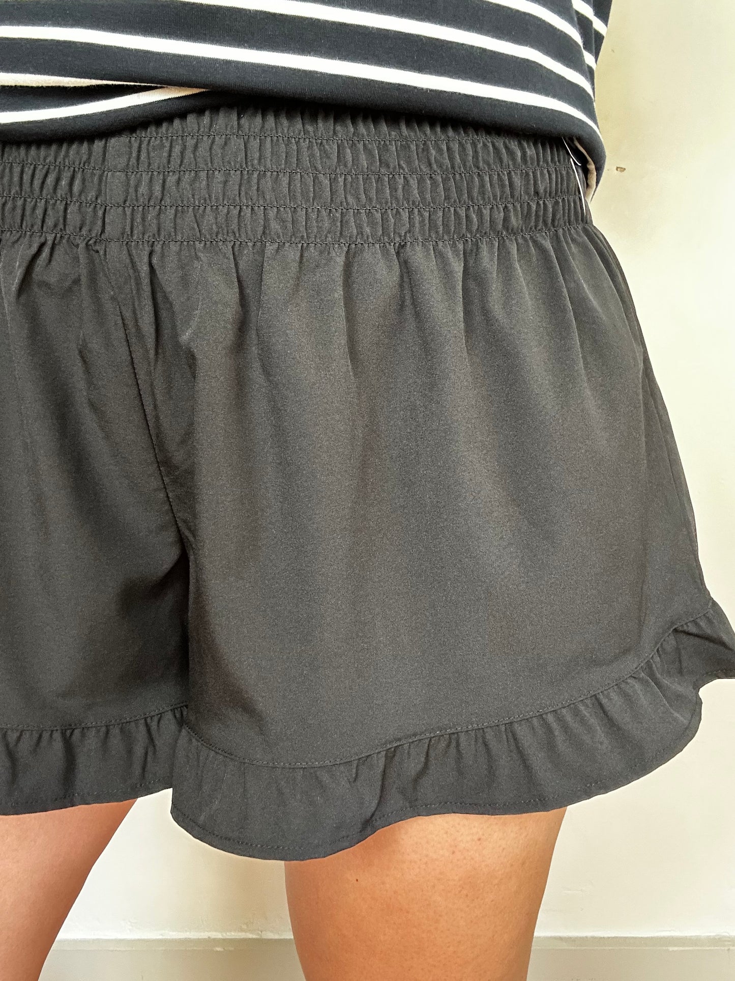 Sunny Strolls High Waisted Shorts Shorts | Black