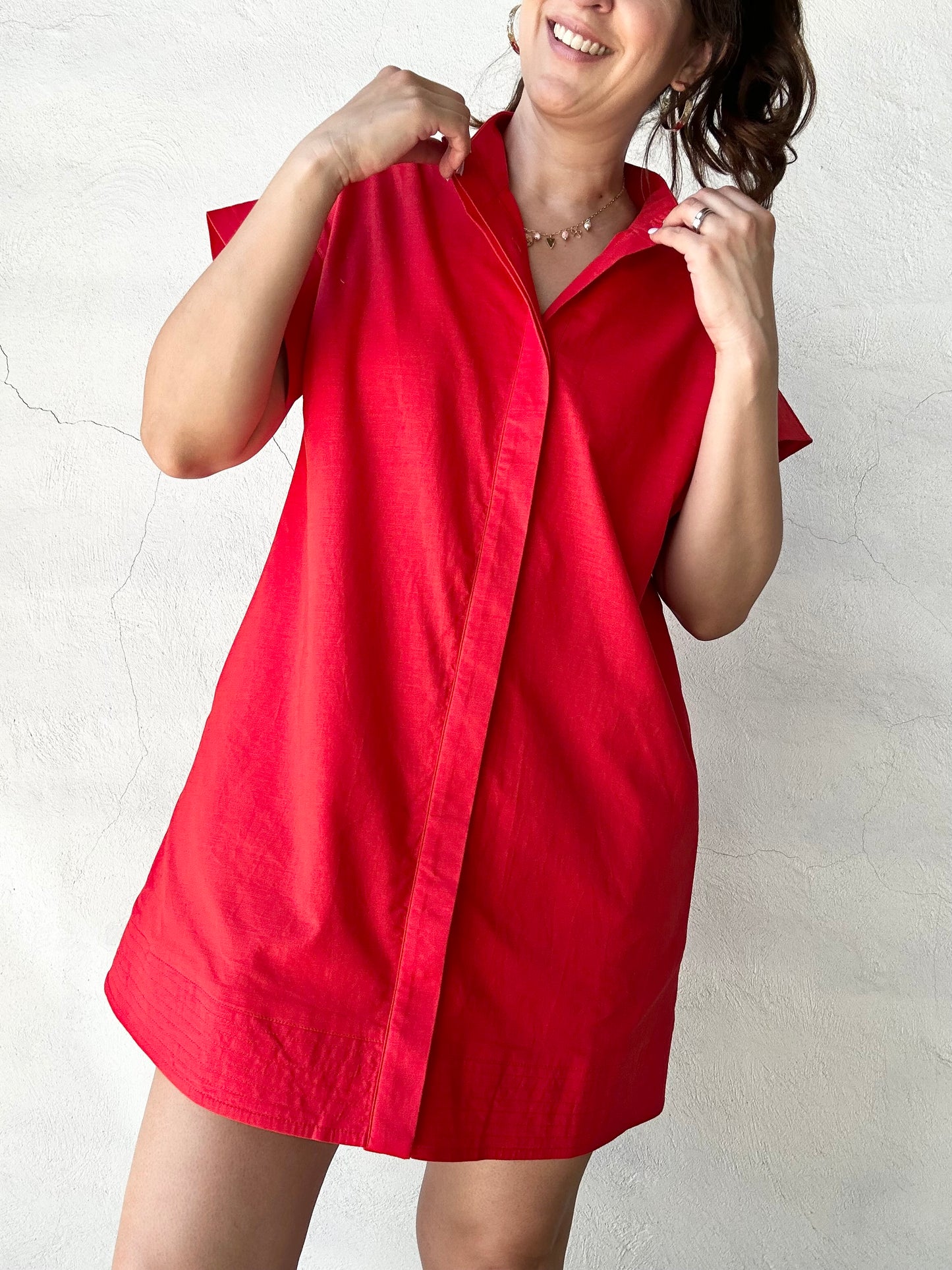 Poppy Mini Dress | Red