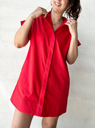 Poppy Mini Dress | Red