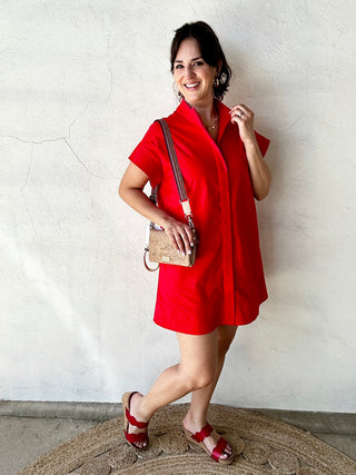 Poppy Mini Dress | Red