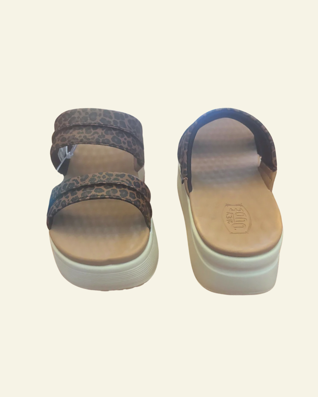 Hey Dude | Austin Slide | Tan Leopard